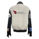Men's Arizona Cardinals White Wool & Leather Full-Snap Varsity Jacket