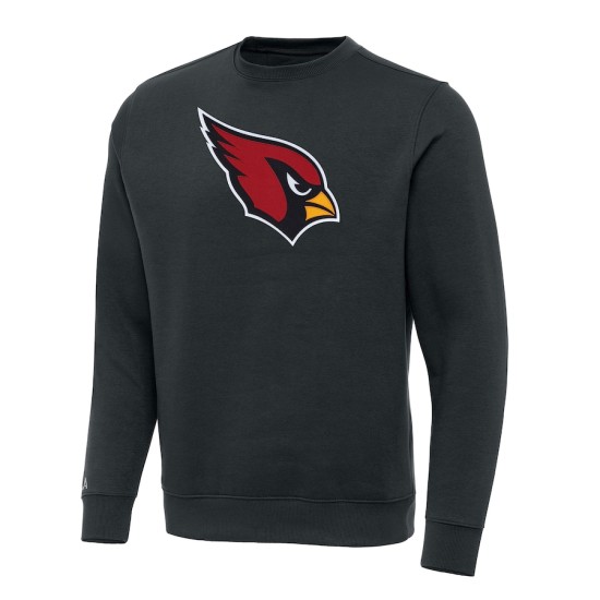 Men's Arizona Cardinals Charcoal Cardinal Victory Pullover Sweatshirt