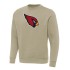 Men's Arizona Cardinals Khaki Cardinal Victory Pullover Sweatshirt