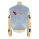 Men's Arizona Cardinals Blue Wool & Leather Full-Snap Varsity Jacket