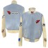 Men's Arizona Cardinals Blue Wool & Leather Full-Snap Varsity Jacket