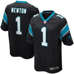 Mens Carolina Panthers Cam Newton Nike Black Game Jersey