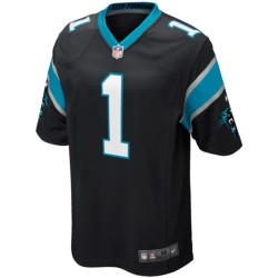Mens Carolina Panthers Cam Newton Nike Black Game Jersey