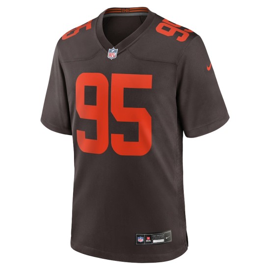 Cleveland Browns Nike Game Alternate Jersey - Brown - Myles Garrett - Mens