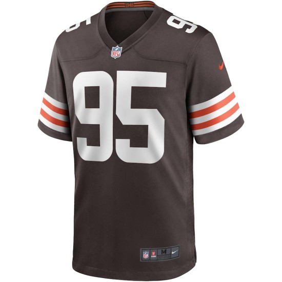 Cleveland Browns Nike Game Alternate Jersey - White - Myles Garrett - Mens