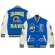 Men’s Los Angeles Rams OVO Varsity Jacket – Royal Blue Full-Snap | Fleshandhide