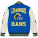 Men’s Los Angeles Rams OVO Varsity Jacket – Royal Blue Full-Snap | Fleshandhide