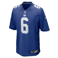 Men's New York Giants Jaxson Dart Nike Royal 2025 NFL Draft First Round Pick Game Jersey