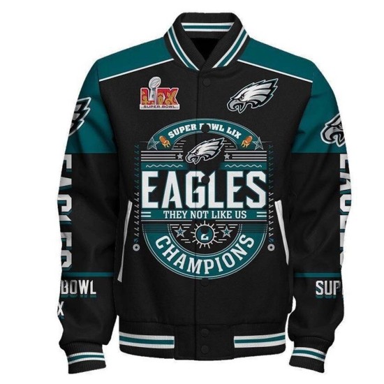  Philadelphia Eagles Super Bowl LIX Champions Varsity Jacket