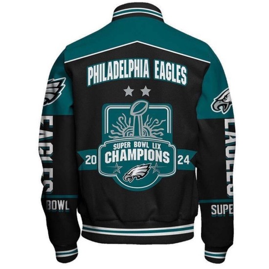  Philadelphia Eagles Super Bowl LIX Champions Varsity Jacket