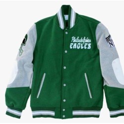 Philadelphia Eagle Green Letterman Varsity Jacket