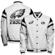 Philadelphia Eagle White Letterman Varsity Jacket