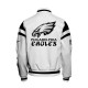 Philadelphia Eagle White Letterman Varsity Jacket