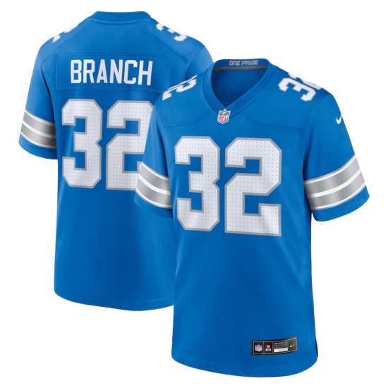 Men's Detroit Lions Lions Brian Branch Nike Blue 2nd Alternate Game Jersey