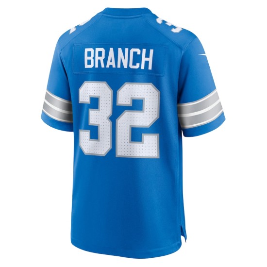 Men's Detroit Lions Lions Brian Branch Nike Blue 2nd Alternate Game Jersey