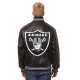 Men's Las Vegas Raiders JH Styles Black Leather Jacket