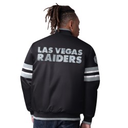 Men’s Las Vegas Raiders Varsity Jacket – Black Starter Scout I | Fleshandhide