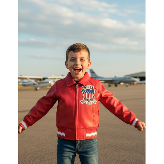 Avirex Icon Jacket - Icon Leather Jacket For Kids