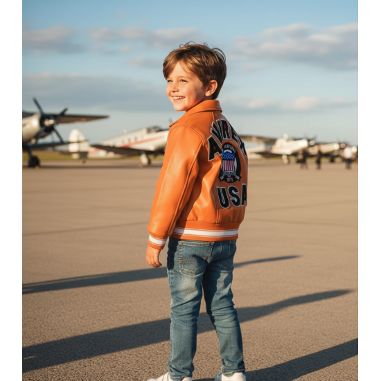 Avirex Icon Jacket - Icon Leather Jacket For Kids