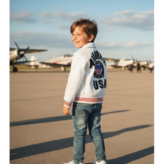 Avirex Icon Jacket - Icon Leather Jacket For Kids