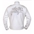 Daft Punk White Eloctroma Get Lucky Jacket with Zipper and Stitching Details