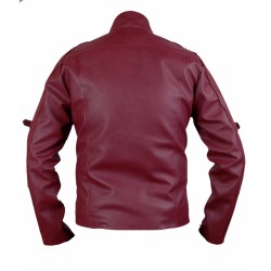 Mens Guardians of Galaxy Jacket - Red Faux Leather Jacket