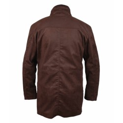 Longmire Coat - Men's Brown PU Leather Jacket