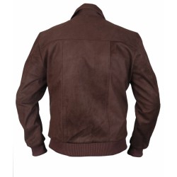 Mens Suede Bomber Jacket