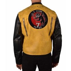 Mens Wolfenstien 2 Genuine Leather Jacket