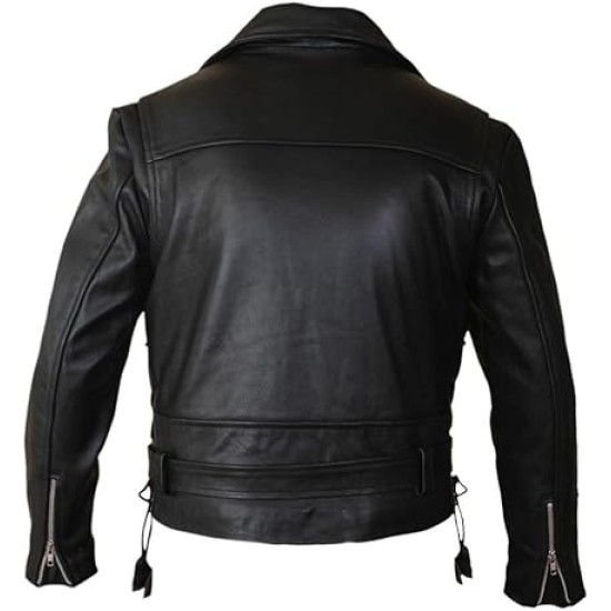 Kid's Terminator 2 Judgment Day Arnold Genuine Leather Jacket 