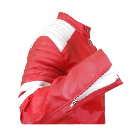 Tylor Durden - Fight Club Red Leather Jacket