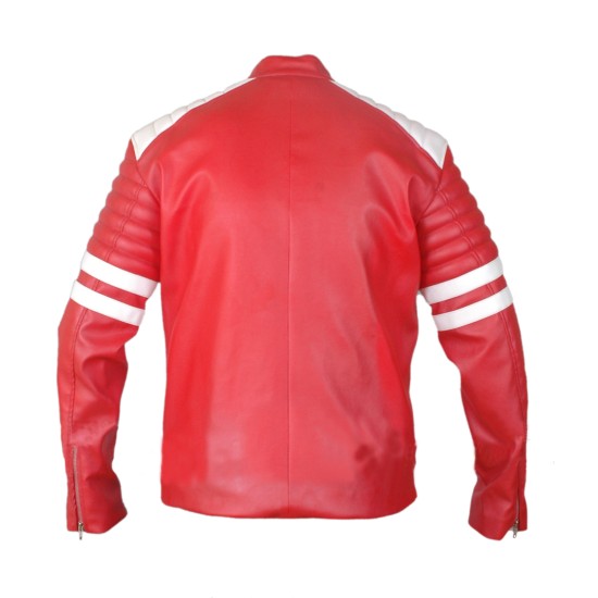 Tylor Durden - Fight Club Red Leather Jacket